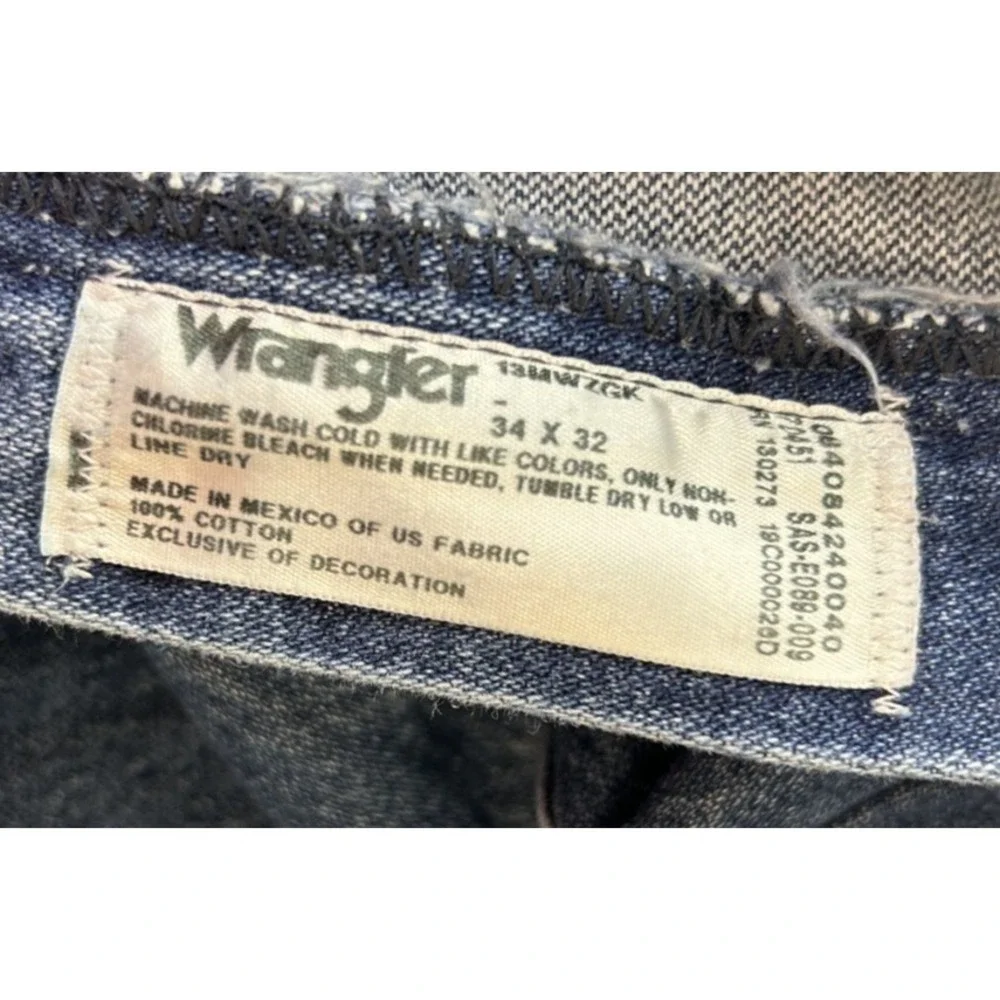 Men's Wrangler Jeans pants Size 34x32 Blue Denim Western Workwear Country